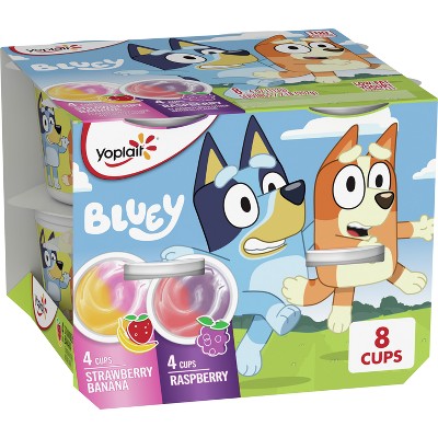 Yoplait Kids' Bluey Yogurt Raspberry/Strawberry Banana - 32oz/8ct