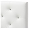 Twin Viviana Modern And Contemporary Faux Leather Upholstered Button Tufted Headboard White - Baxton Studio - 2 of 3