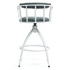 NicBex Swivel Bar Stools Set of 2,26" Counter Height Bar Stools,Island Chairs with Water Transfer Printed Metal Frame,Bar Stool for Home,Bar - 4 of 4