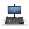 Fellowes Lotus VE Sit-Stand Workstation, 29" x 28.5" x 27.5" to 42.5", Black - 2 of 4