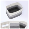 REGALWOVEN Cotton Rope Handcrafted Breathable Odorless Open Storage Bins 15 x 9.8 x 9.1 Inch 1 Pc - 2 of 4