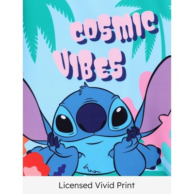 Stitch Disney Stitch Toddler Girls Kids Two Piece Long Sleeve Swimsuit Rashguard Swimwear Sets Bathing Suit (Blue, Kids: 10-11 Years) — фото 6