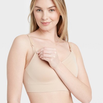 Women's Nursing Seamless Bra Auden™ Pearl Tan L Target