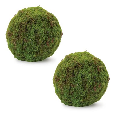 Faux Moss Orb (Set of 2)