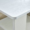 FONTOI Dining Table, Rectangular Dining Table with Open Shelf, Double-Layered Center Table for Home Office, White, 23.6"*16.5"*43.3" - 4 of 4
