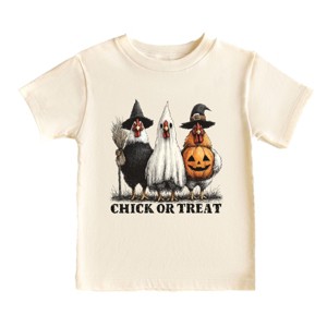 Chick or Treat Halloween Chickens - Youth Short Sleeve Graphic T-Shirt and Toddler Short Sleeve Graphic T-Shirt - 1 of 4