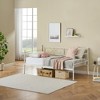 Whizmax Metal Daybed with Trundle, Mattress Foundation with Steel Slat Support, Easy Assembly, Twin - 4 of 4