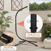 BestMassage Hammock Stand Heavy-Duty Hammock Chair Stands with Weather-Resistant, Stand Only - 3 of 4
