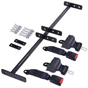 Yescom Retractable Golf Cart Seat Belts & Bracket Kit for Club Car Yamaha EZGO TXT&RXV - 1 of 4