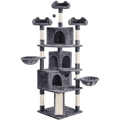 Yaheetech 76.5"H 5-Level Large Cat Tower with 3 Condos