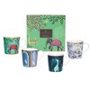 Sara Miller India Mugs, Set of 4 - 12oz Fine China Tea & Coffee Mugs with 22ct Gold Detailing - Great for Gifting - 2 of 4
