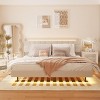 Streamdale Luxurious King Bed Frame with LED Lighting, Charging, and Hidden Storage - 3 of 4