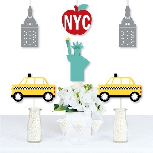 Big Dot of Happiness NYC Cityscape - Big Apple, Taxi, Skyscraper and Lady Liberty Decorations DIY New York City Party Essentials - Set of 20 - 1 of 4