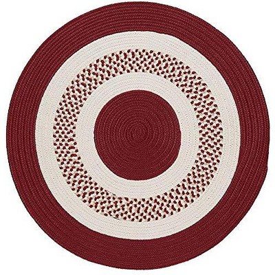 Colonial Mills Flowers Bay - Patriot Red 5 Ft round Round Rug Indoor/Outdoor 100% Polypropylene