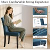 coucheta Dining Chairs Set of 6, Upholstered Parsons Diner Room Chair Sets Fabric Kitchen Chairs with Nailhead Trim, for Kitchen, Dining, Dark Blue - 4 of 4
