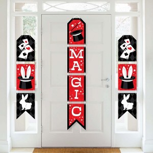 Big Dot of Happiness Ta-Da, Magic Show - Hanging Vertical Paper Door Banners - Magical Birthday Party Wall Decoration Kit - Indoor Door Decor - 1 of 4