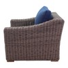 Courtyard Casual Tivoli Club Chair in Teak  Full round wicker Alum Frame Polyester 450 gram - 4 of 4