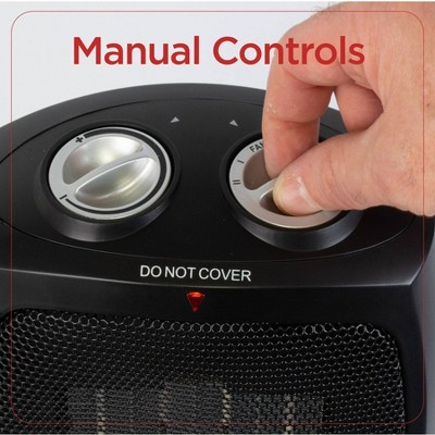 Personal 1500 Watt Electric Fan Compact Heater with Manual Control