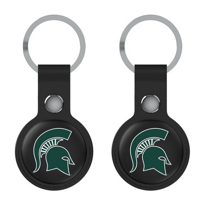 Keyscaper NCAA Big Ten Universities Insignia Black Airtag Holder 2-Pack