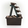 8" Resin 4-Tiered Step Tabletop Fountain Brown - Alpine Corporation - image 4 of 4