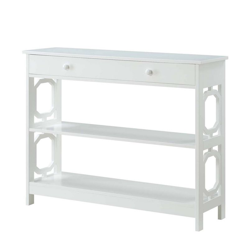 Omega 1 Drawer Console Table - Breighton Home, 1 of 11