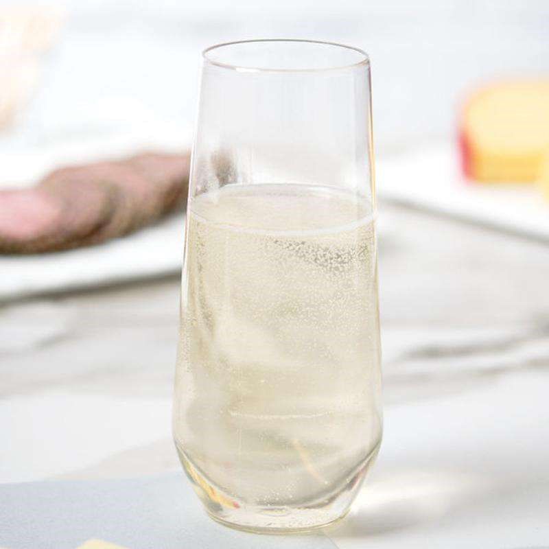 Smarty Had A Party 9 oz. Clear Stemless Plastic Champagne Flutes (64 Glasses), 3 of 5