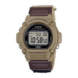 Casio Men's Classic Digital Brown  Watch with Clear Dial - W-219HB-5AVCF - 1 of 2