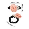 Unique Bargains Women's Classic Pearls Hair Ties 2.36" Diameter 1 Pc - 4 of 4