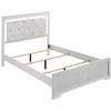TiramisuBest Modern Upholstered Twin Bed w/ LED Headboard & Wood, 80x42x53 inches, 55 lbs, White - 3 of 4