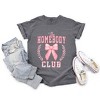 Simply Sage Market Women's Coquette Pink Homebody Club Short Sleeve Garment Dyed Tee - 3 of 4