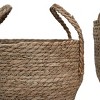 Set of 2 Natural Woven Natural Seagrass Basket - Foreside Home & Garden - 3 of 4