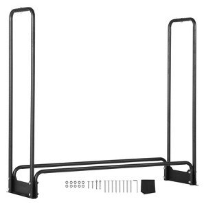 VEVOR 4.3FT Outdoor Firewood Rack with Cover, 52x14.2x46.1 in, Heavy Duty Firewood Holder & 600D Oxford Waterproof Cover for Fireplace, Patio - 1 of 4