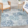 Nourison Garden Oasis Nautical Coral Beach Outdoor Rug - 2 of 4