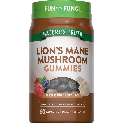 Nature's Truth Lion's Mane Mushroom Vitamin Vegan Gummies - 60ct