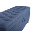 Nicbex 38.25" Storage Bench Modern Flip Top Bench with Padded Seat for Entryway Bedroom - 2 of 4