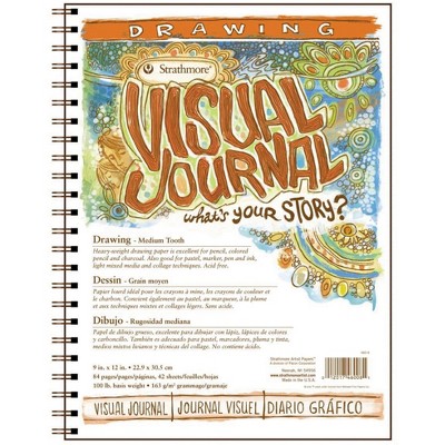 Strathmore Visual Drawing Pad, 9 x 12 Inches, 100 lb, 42 Sheets
