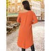 Seta T Women's One Shoulder Long Sleeve High Low Asymmetrical Hem Tunic Blouse - 4 of 4