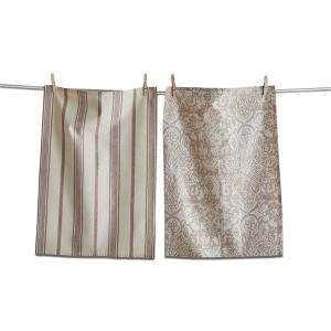 tagltd Starflower Dishtowel Set of 2 - Multicolor Cotton Kitchen Towels, Everyday Use, Machine Washable, 26" x 18" - 1 of 2