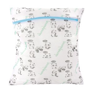 Unique Bargains Panda Pattern Laundry Bags White Black 1 Pc - 1 of 4