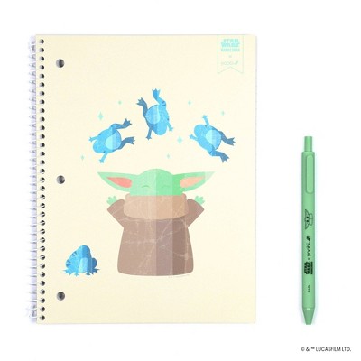 Yoobi 1 Subject Notebooks 8"x10.5" College Ruled With Pen Grogu Frog ...