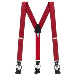 Oxford Kent by Suspender Store Men’s Convertible Christmas Tree Suspenders – 1⅜" Width - 1 of 4