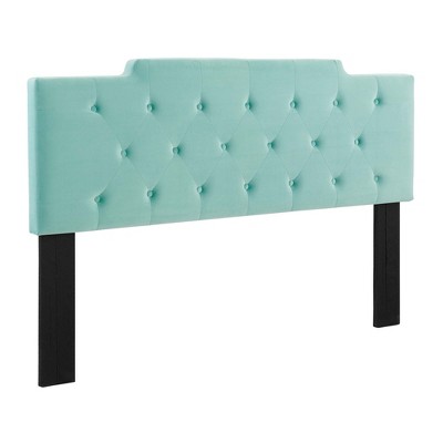 Modway Juliet Tufted King/California King Performance Velvet Headboard -  Dense Foam Padding  - King/CA king size HB in iron frame powder coated