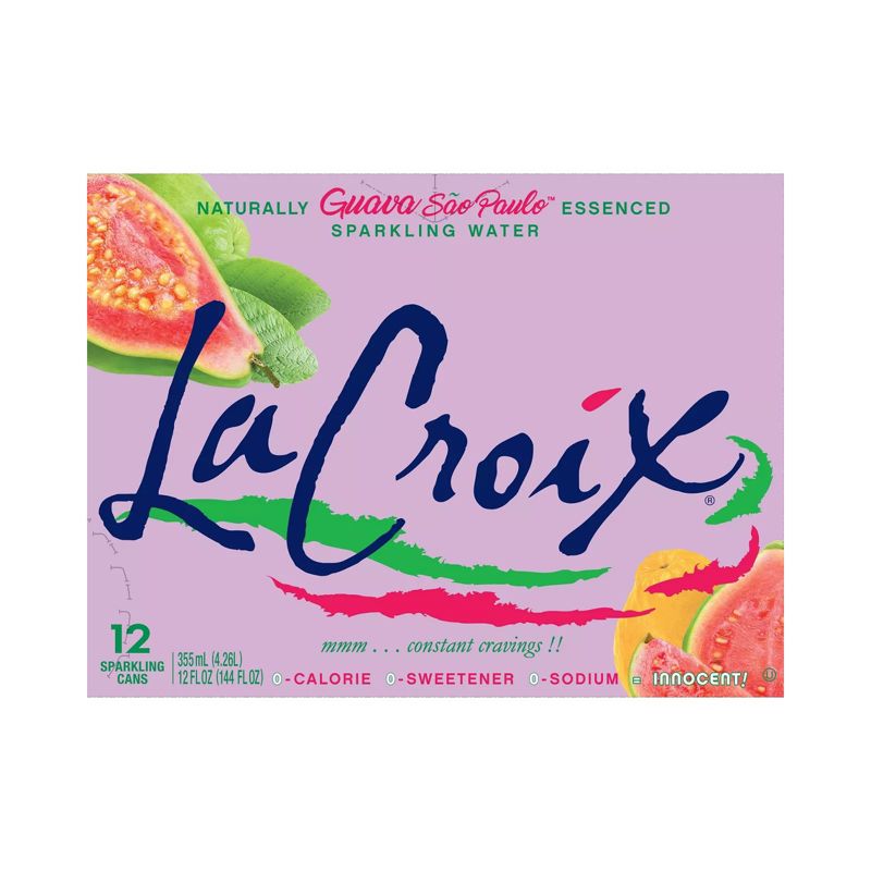 La Croix Guava Sao Paulo Sparkling Water - Case of 2/12 pack, 12 oz, 3 of 8