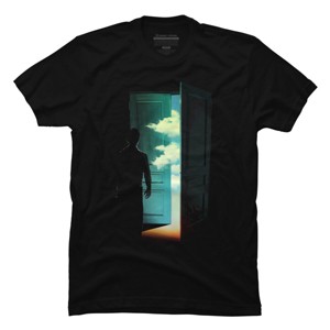 Men's Design By Humans Door to the World By DBHOriginals T-Shirt - 1 of 2
