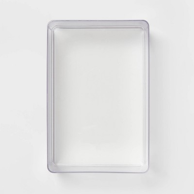 9&#34;x6&#34;x3.25&#34; Large Plastic Bathroom Tray Clear - Brightroom&#8482;