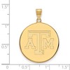Black Bow Jewelry 14k Yellow Gold Texas A&M Aggies NCAA Extra Large Pendant - 2 of 3