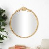 Olivia & May 32"x30" Metal Ornate Baroque Round Wall Mirror: No Assembly, Vintage Style, Wall Mount - 2 of 4