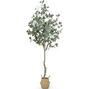 4FT/5FT/6FT Artificial Tree Plant Eucalyptus Tree Tall - 1 of 4