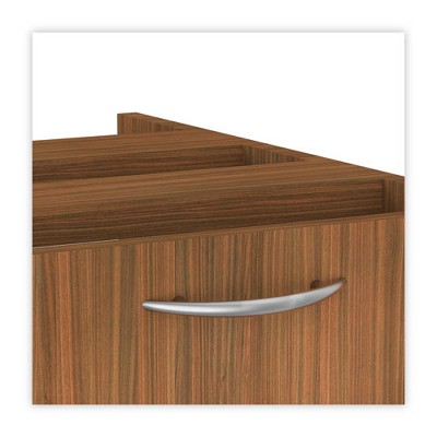 Modern Walnut 2-Drawer Lockable Legal Size File Cabinet