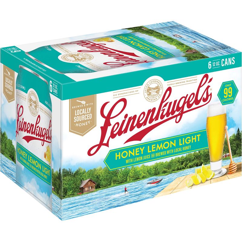 Leinenkugel&#39;s Honey Lemon Light Seasonal Beer - 6pk/12 fl oz Cans, 3 of 10